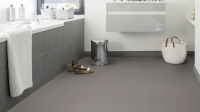 Vinylová podlaha Vinylová podlaha Gerflor Taralay Libertex 2241 Cocoon Silver Brown v koupelně - vzorkovna Praha