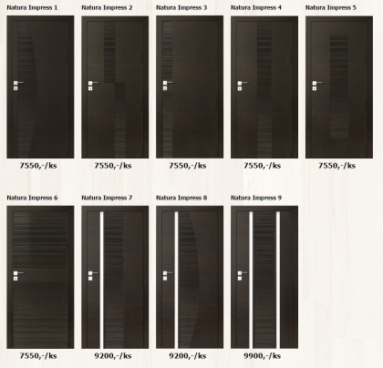 Dýhované interiérové dveře Porta Impress - www.plancher.cz