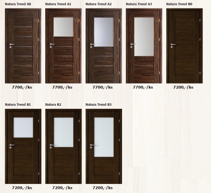 Dýhované interiérové dveře Porta Natura Trend - www.plancher.cz