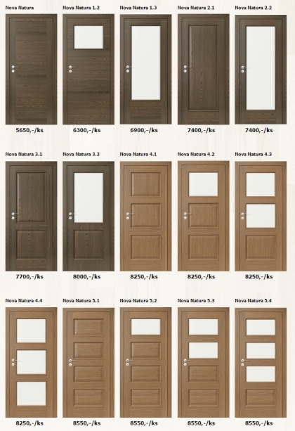 Dýhované interiérové dveře Porta Natura - www.plancher.cz