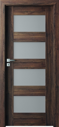 Interiérové dveře Verte Premium A - Dekor Portaperfect 3D / s obkladem kovové zárubně