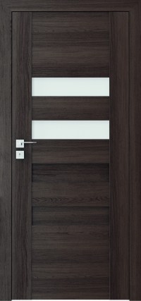 Interiérové dveře Porta Doors Koncept H - Dekor Portaperfect 3D/Premium / s obkladem kovové zárubně