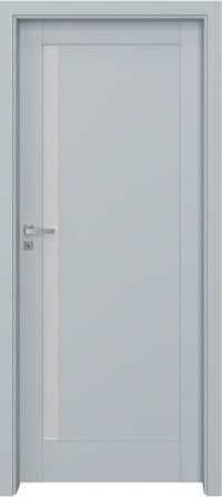 Interiérové dveře Invado Aversa 1 - Laminolack Světle šedý mat B753 + zárubeň